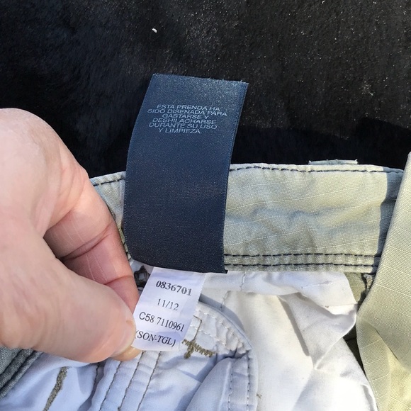 Tommy Hilfiger Light Olive Green Khaki Cargo Shorts Yacht Club Adjustable 5 - Picture 9 of 16